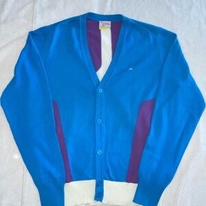 J.Lindeberg Blue and Purple Cardigan